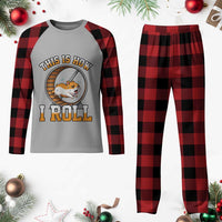 Cute Hamster Running Wheel Plaid Pajama Set This Is How I Roll