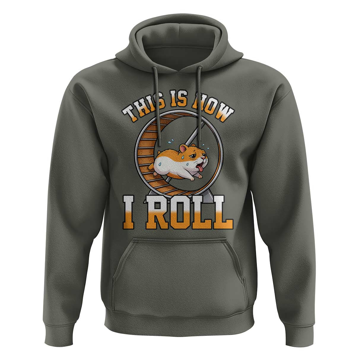 Cute Hamster Running Wheel Hoodie This Is How I Roll