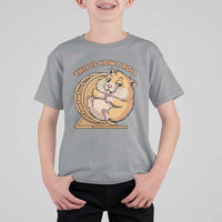 Funny Hamster This Is How I Roll T Shirt For Kid Cute Rodent Wheel Meme