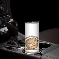 Funny Hamster This Is How I Roll Skinny Tumbler Cute Rodent Wheel Meme