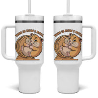 Funny Hamster This Is How I Roll Tumbler With Handle Cute Rodent Wheel Meme