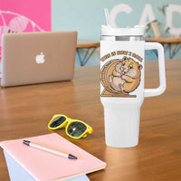 Funny Hamster This Is How I Roll Tumbler With Handle Cute Rodent Wheel Meme