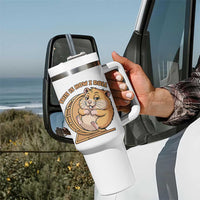 Funny Hamster This Is How I Roll Tumbler With Handle Cute Rodent Wheel Meme