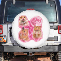 Three Hamsters Retro Graphic Spare Tire Cover Small Pet Lover Gift Idea