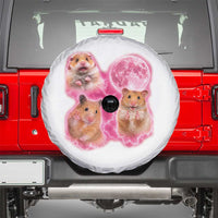 Three Hamsters Retro Graphic Spare Tire Cover Small Pet Lover Gift Idea