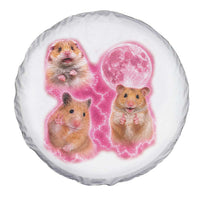 Three Hamsters Retro Graphic Spare Tire Cover Small Pet Lover Gift Idea