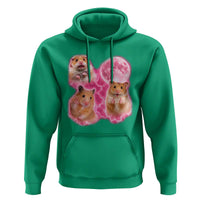 Three Hamsters Retro Graphic Hoodie Small Pet Lover Gift Idea