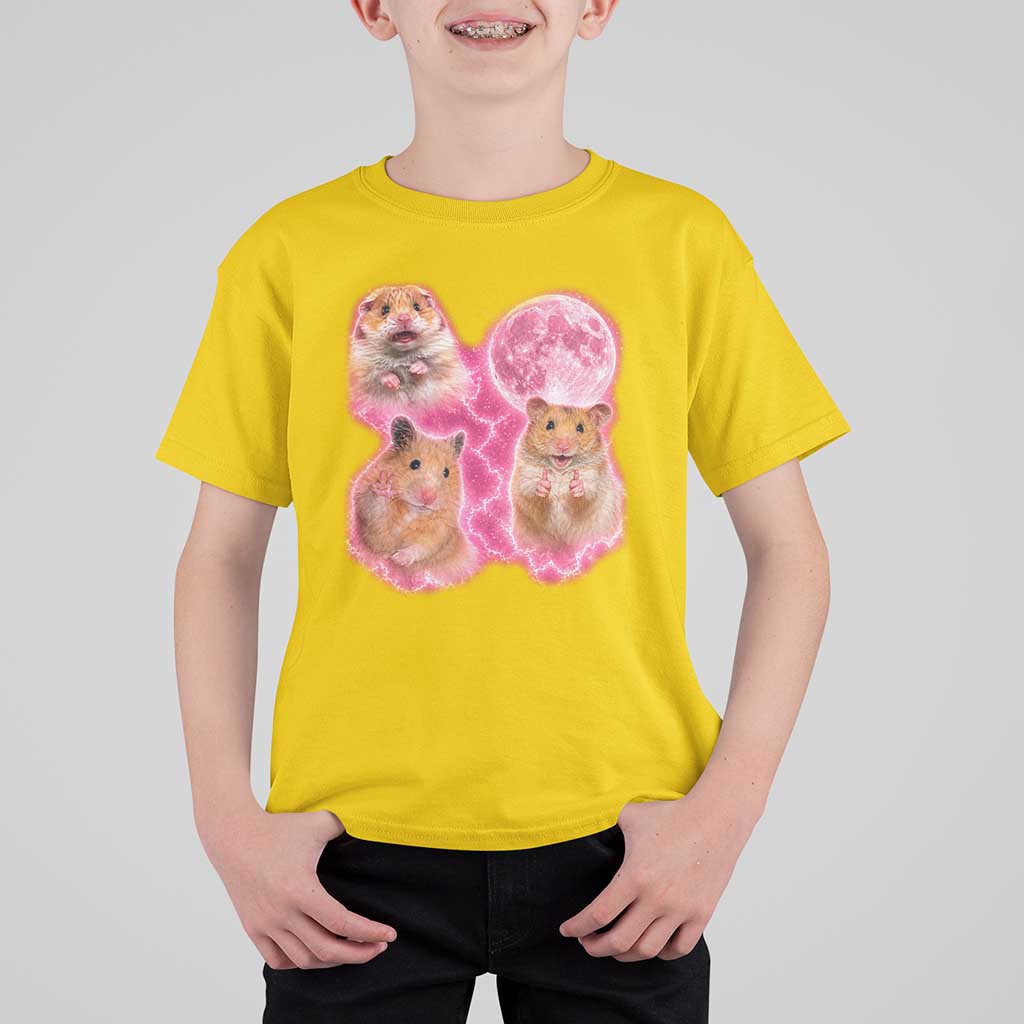 Three Hamsters Retro Graphic T Shirt For Kid Small Pet Lover Gift Idea