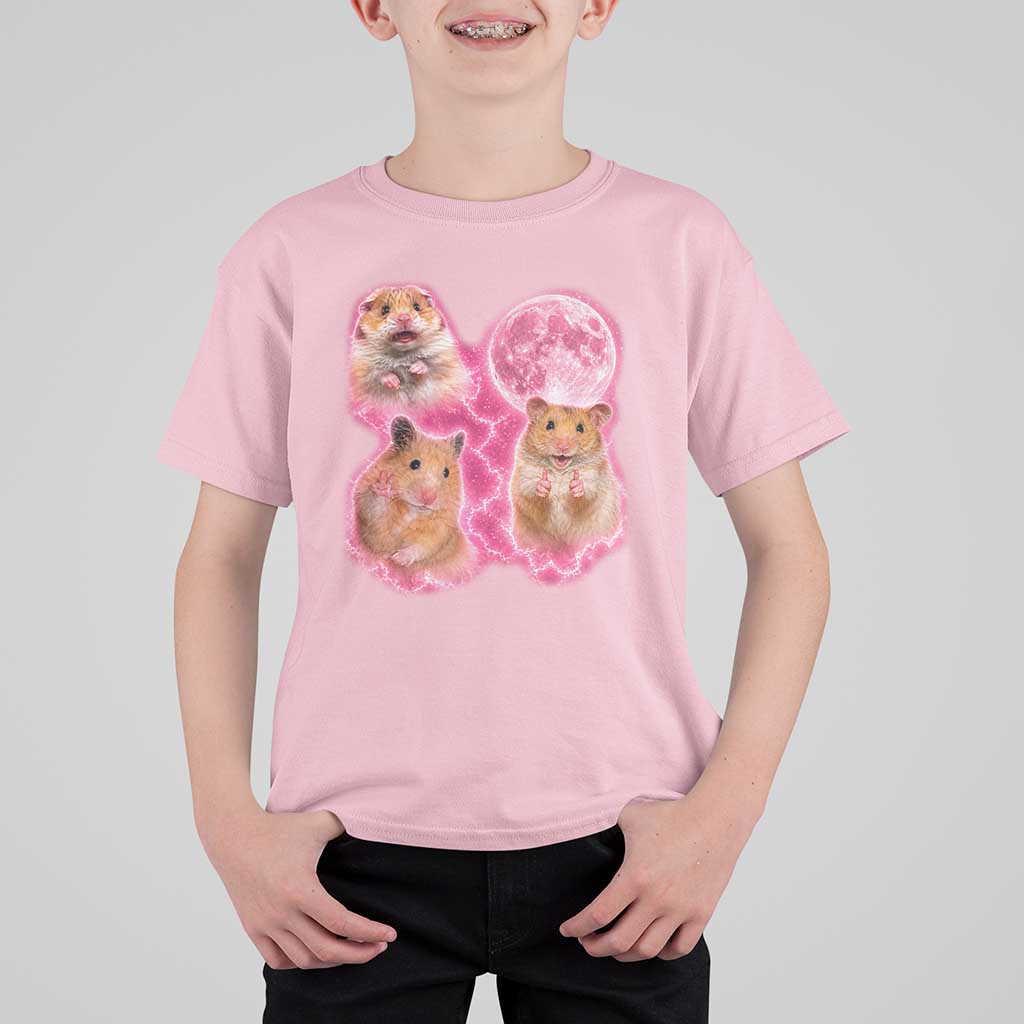 Three Hamsters Retro Graphic T Shirt For Kid Small Pet Lover Gift Idea
