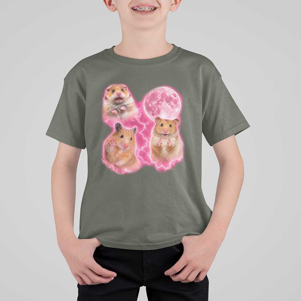 Three Hamsters Retro Graphic T Shirt For Kid Small Pet Lover Gift Idea