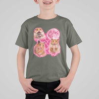 Three Hamsters Retro Graphic T Shirt For Kid Small Pet Lover Gift Idea