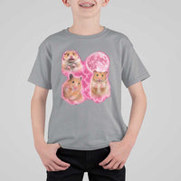 Three Hamsters Retro Graphic T Shirt For Kid Small Pet Lover Gift Idea