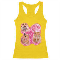 Three Hamsters Retro Graphic Racerback Tank Top Small Pet Lover Gift Idea