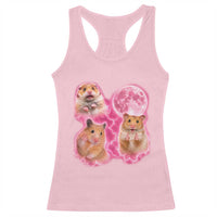 Three Hamsters Retro Graphic Racerback Tank Top Small Pet Lover Gift Idea