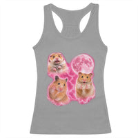 Three Hamsters Retro Graphic Racerback Tank Top Small Pet Lover Gift Idea