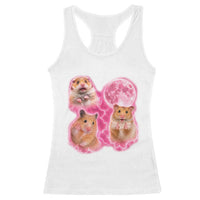 Three Hamsters Retro Graphic Racerback Tank Top Small Pet Lover Gift Idea