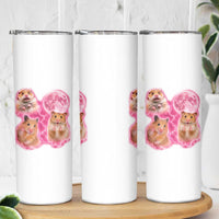 Three Hamsters Retro Graphic Skinny Tumbler Small Pet Lover Gift Idea
