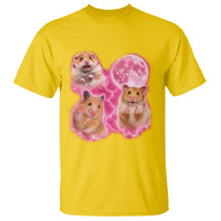 Three Hamsters Retro Graphic T Shirt Small Pet Lover Gift Idea