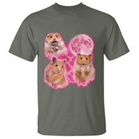 Three Hamsters Retro Graphic T Shirt Small Pet Lover Gift Idea