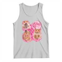 Three Hamsters Retro Graphic Tank Top Small Pet Lover Gift Idea
