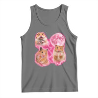 Three Hamsters Retro Graphic Tank Top Small Pet Lover Gift Idea