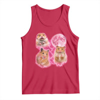 Three Hamsters Retro Graphic Tank Top Small Pet Lover Gift Idea
