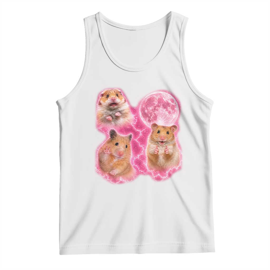 Three Hamsters Retro Graphic Tank Top Small Pet Lover Gift Idea