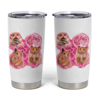 Three Hamsters Retro Graphic Tumbler Cup Small Pet Lover Gift Idea