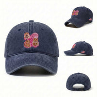 Three Hamsters Retro Graphic Washed Cotton Baseball Cap Small Pet Lover Gift Idea