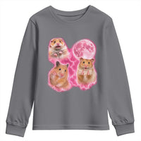 Three Hamsters Retro Graphic Youth Sweatshirt Small Pet Lover Gift Idea