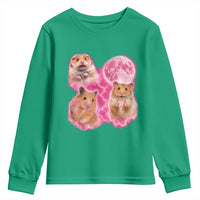 Three Hamsters Retro Graphic Youth Sweatshirt Small Pet Lover Gift Idea