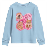 Three Hamsters Retro Graphic Youth Sweatshirt Small Pet Lover Gift Idea