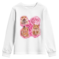 Three Hamsters Retro Graphic Youth Sweatshirt Small Pet Lover Gift Idea