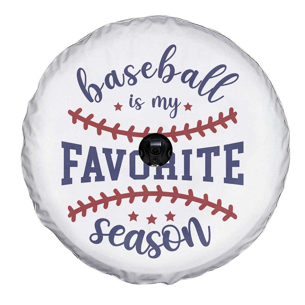 Baseball Is My Favorite Season Spare Tire Cover Sports Fan Gift