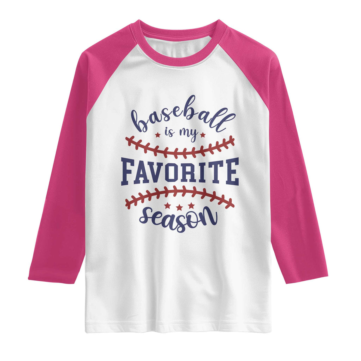 Baseball Is My Favorite Season Raglan Shirt Sports Fan Gift