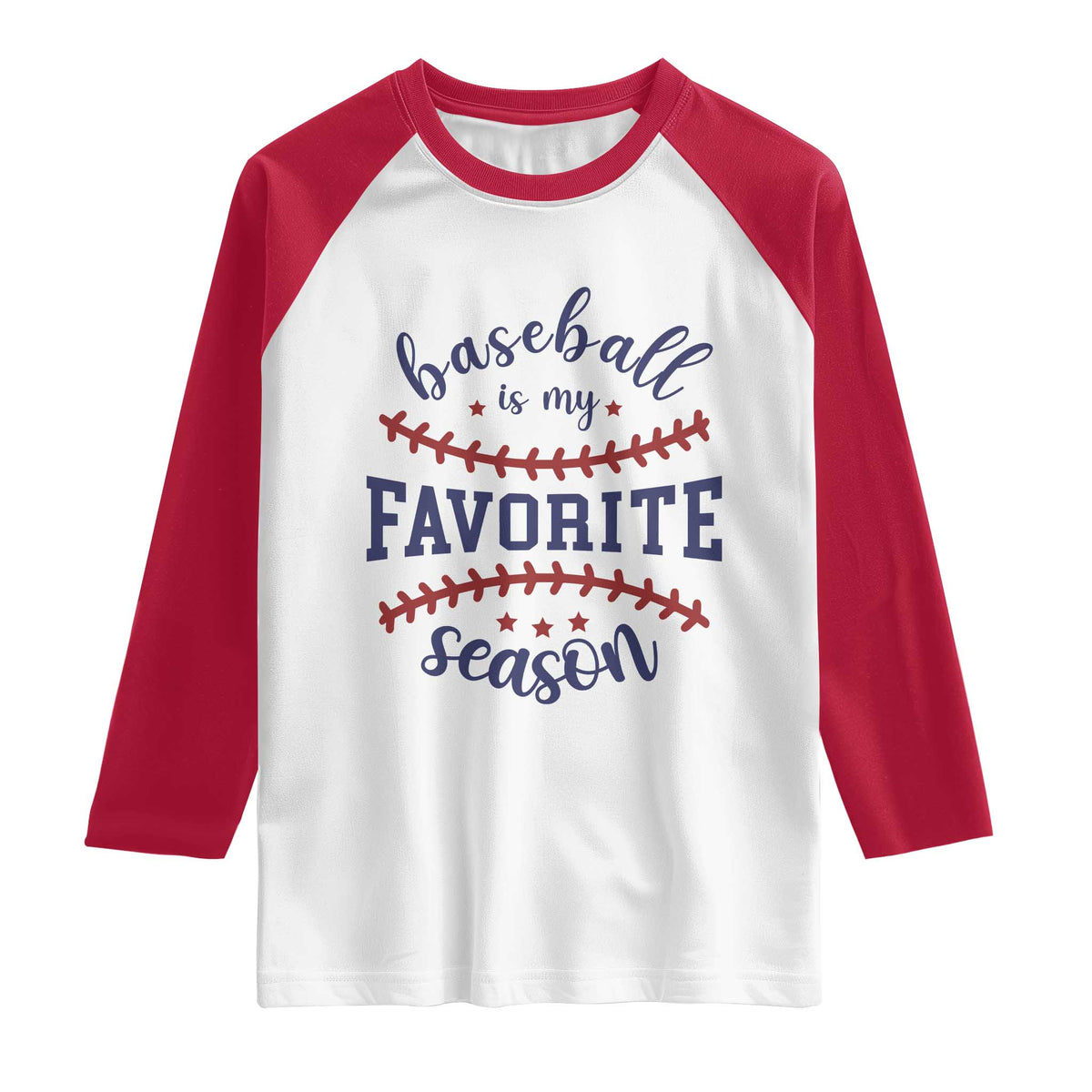 Baseball Is My Favorite Season Raglan Shirt Sports Fan Gift