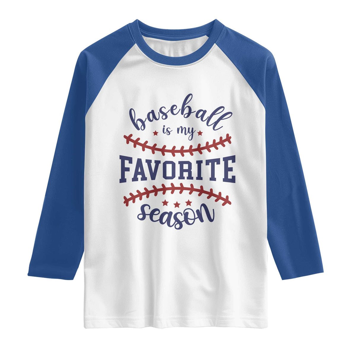 Baseball Is My Favorite Season Raglan Shirt Sports Fan Gift