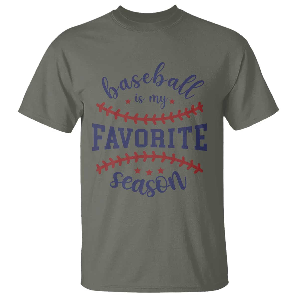 Baseball Is My Favorite Season T Shirt Sports Fan Gift