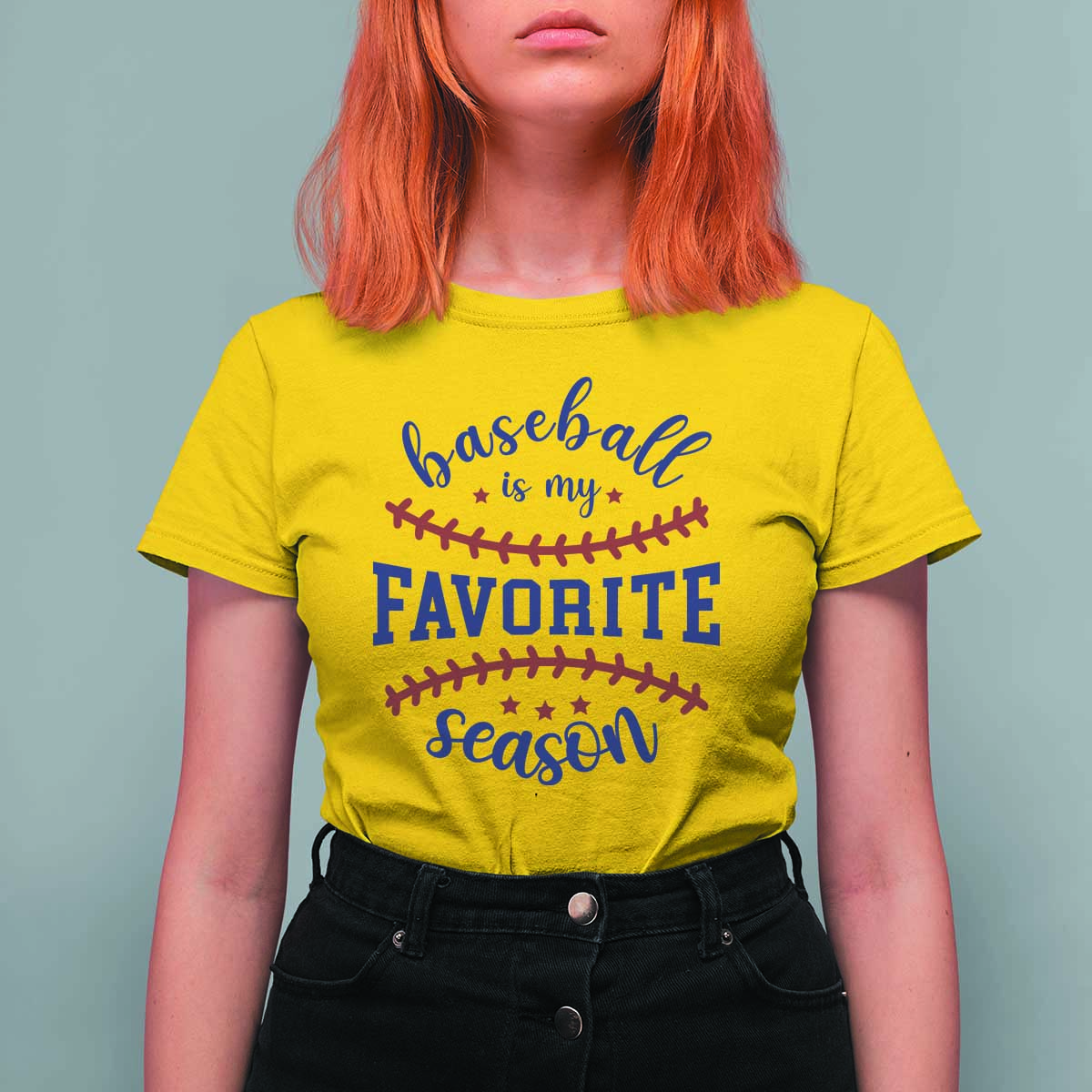 Baseball Is My Favorite Season T Shirt For Women Sports Fan Gift