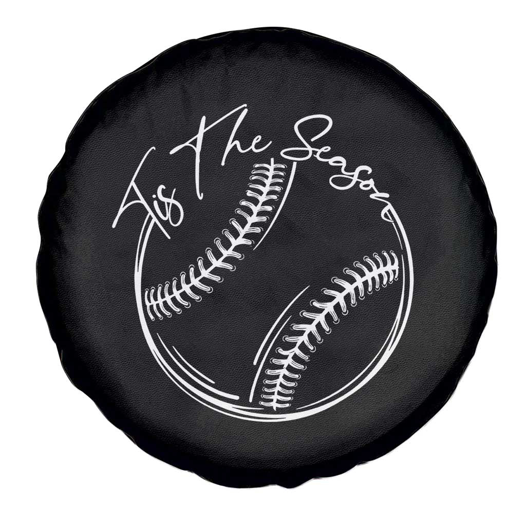 Aesthetic Tis The Season Baseball Graphic Spare Tire Cover Sports Fan Gift
