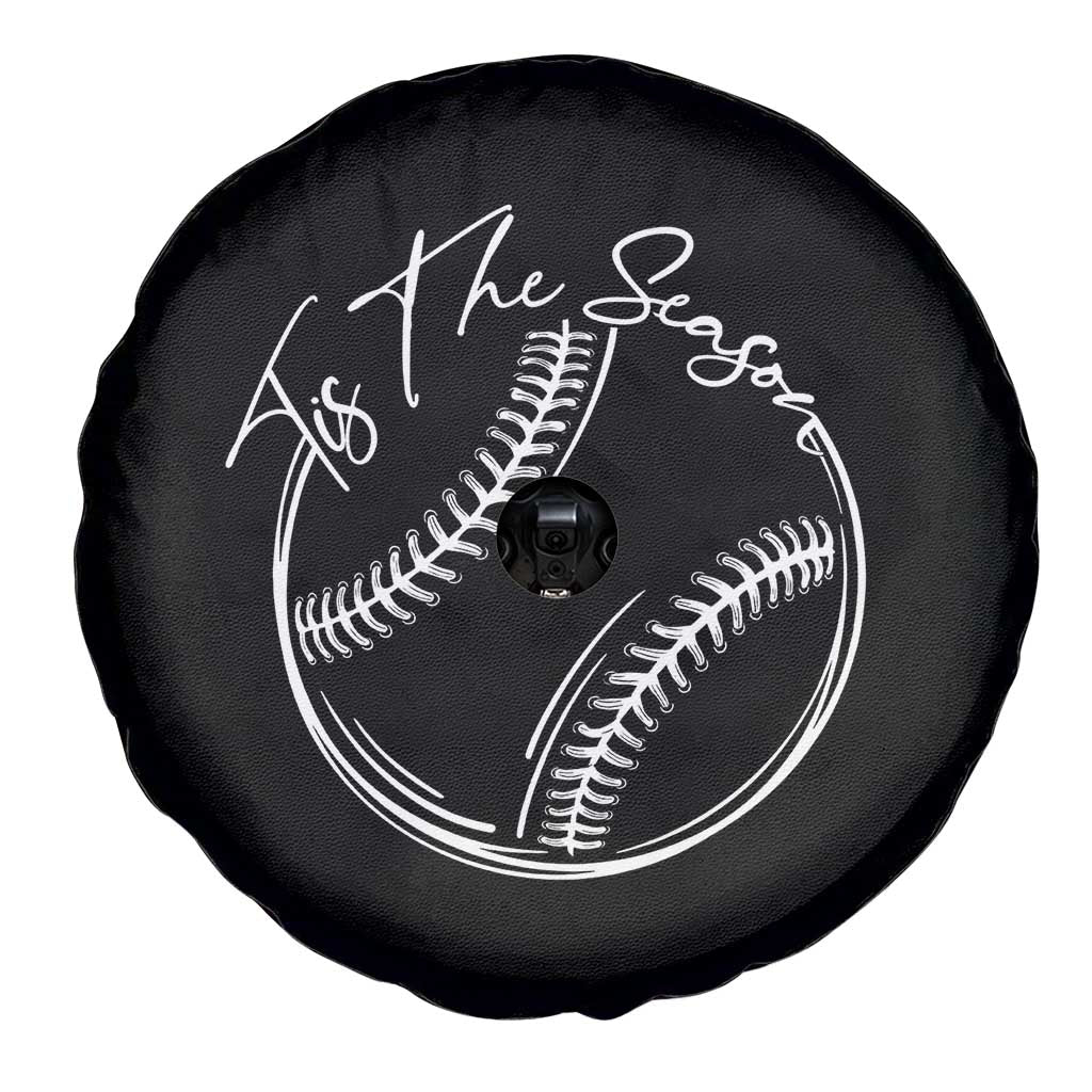 Aesthetic Tis The Season Baseball Graphic Spare Tire Cover Sports Fan Gift