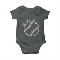Aesthetic Tis The Season Baseball Graphic Baby Onesie Sports Fan Gift