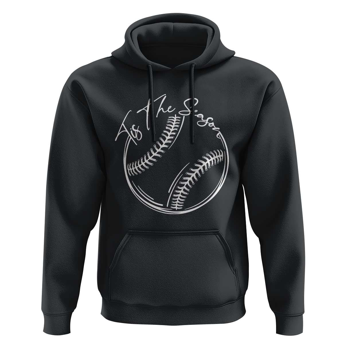 Aesthetic Tis The Season Baseball Graphic Hoodie Sports Fan Gift