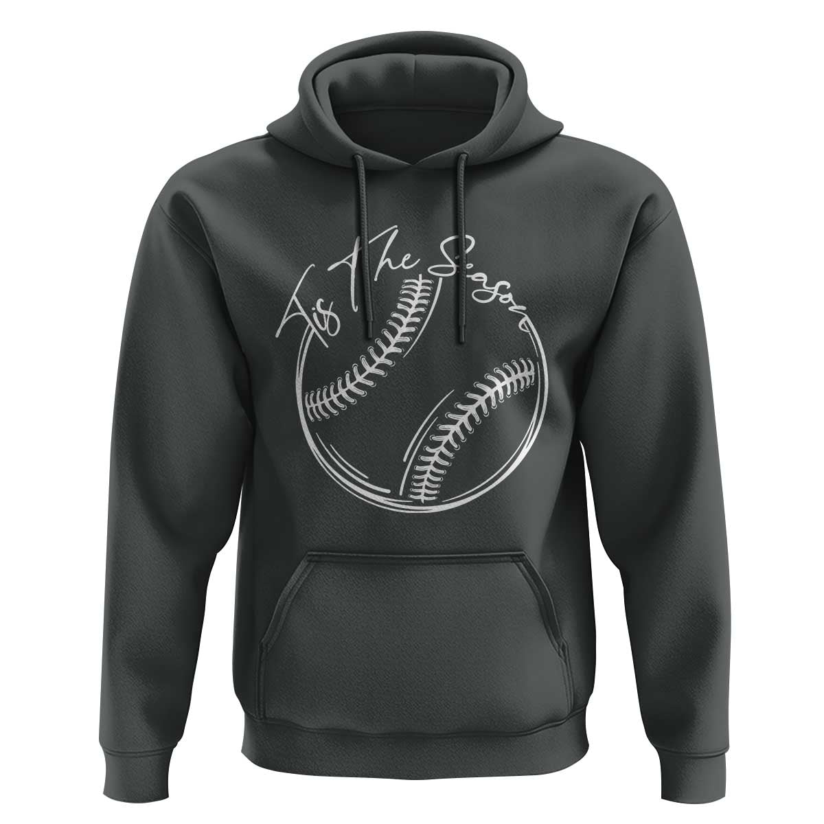 Aesthetic Tis The Season Baseball Graphic Hoodie Sports Fan Gift