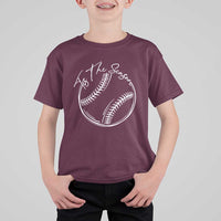 Aesthetic Tis The Season Baseball Graphic T Shirt For Kid Sports Fan Gift