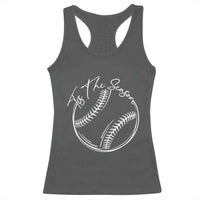 Aesthetic Tis The Season Baseball Graphic Racerback Tank Top Sports Fan Gift