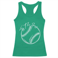 Aesthetic Tis The Season Baseball Graphic Racerback Tank Top Sports Fan Gift