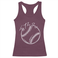 Aesthetic Tis The Season Baseball Graphic Racerback Tank Top Sports Fan Gift