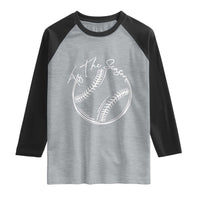 Aesthetic Tis The Season Baseball Graphic Raglan Shirt Sports Fan Gift