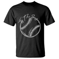 Aesthetic Tis The Season Baseball Graphic T Shirt Sports Fan Gift